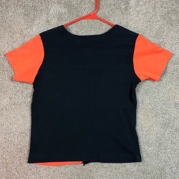 Short Sleeve Crop Top Biker Shirt - Picture 6 of 7